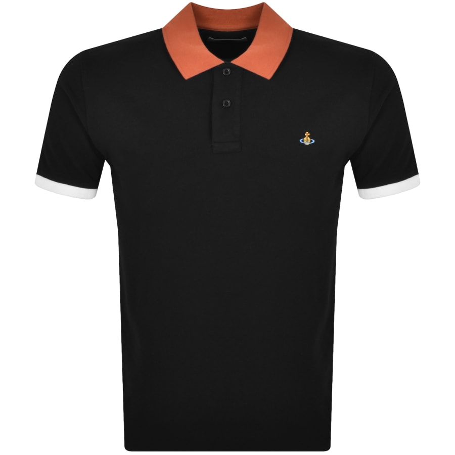 Vivienne Westwood Logo Polo T Shirt Black